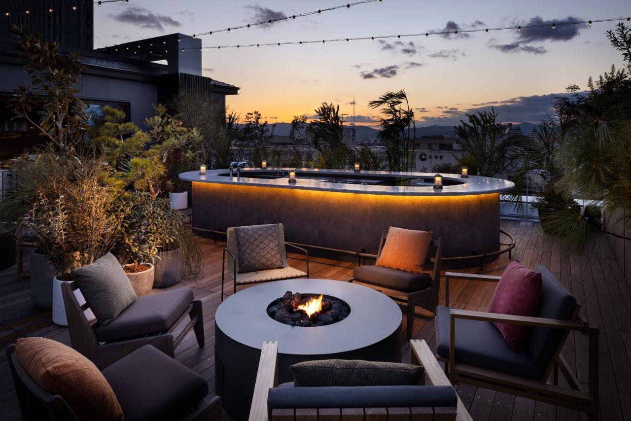 Nohga Hotel Kiyomizu קיוטו מראה חיצוני תמונה The rooftop bar at the hotel