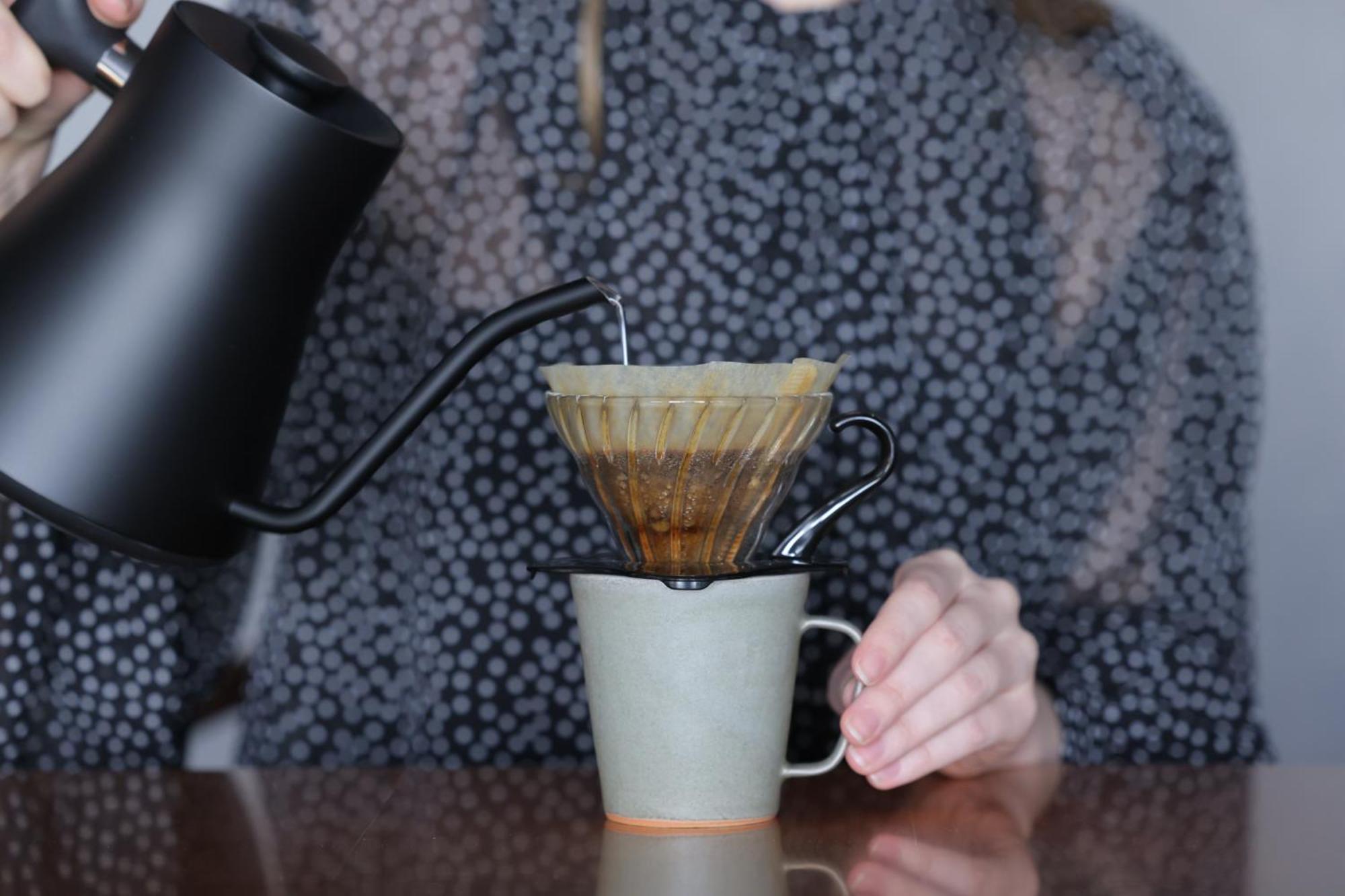 Nohga Hotel Kiyomizu קיוטו מראה חיצוני תמונה Coffee being brewed with a V60